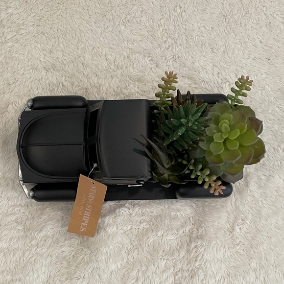 Patriotic Vintage Metal Truck with Succulents - Picture 7 of 9